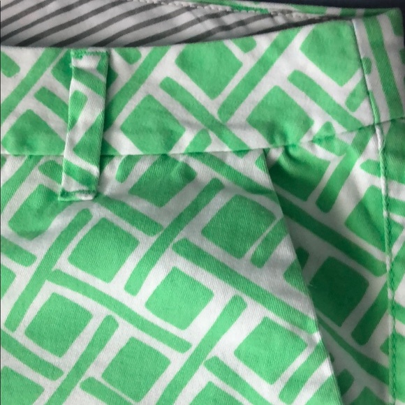 Merona Green & White Geometric Chino Shorts - Picture 3 of 4